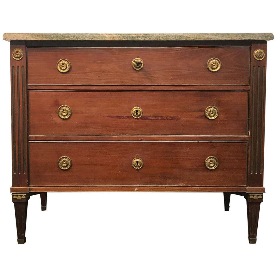 Gustavian chest of drawers M-00618