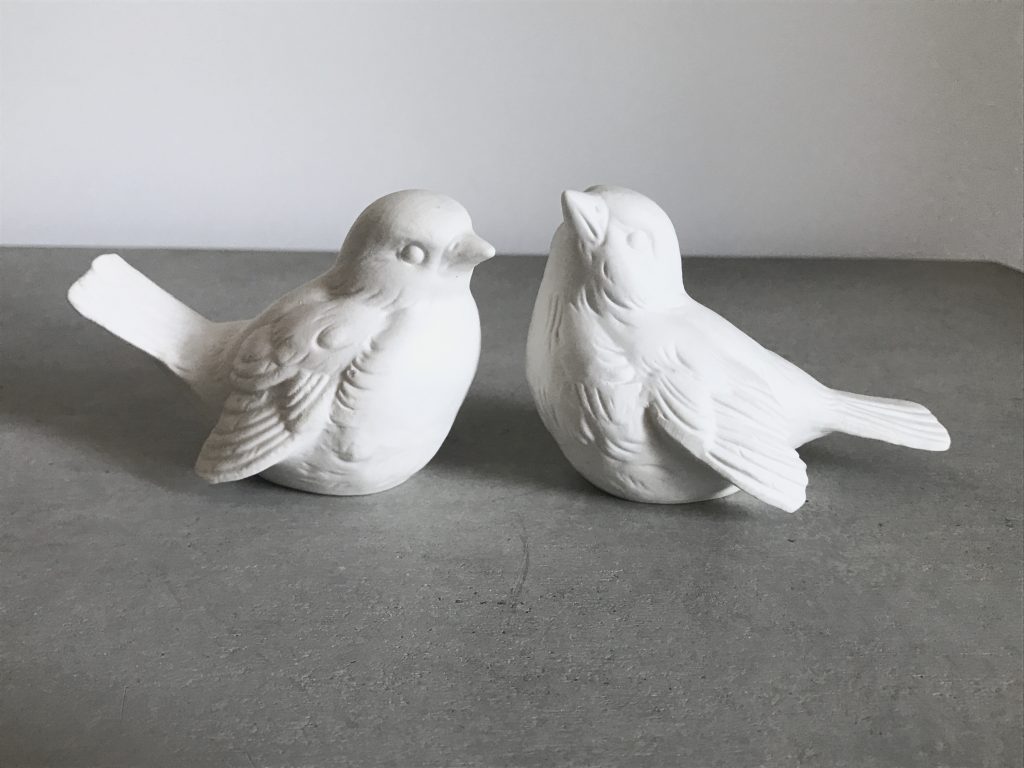 Pair of porcelain birds, Goebel, A-506