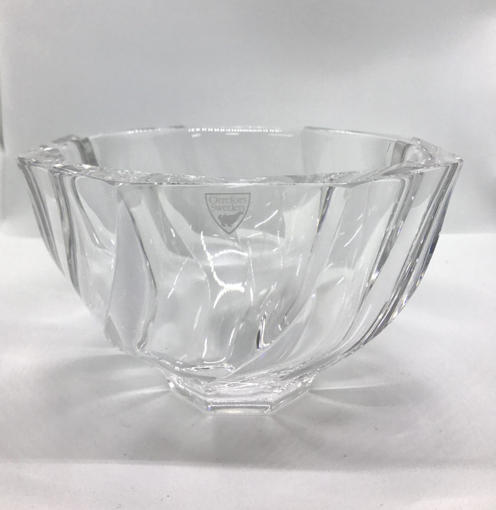 Crystal bowl, Orrefors, D-239